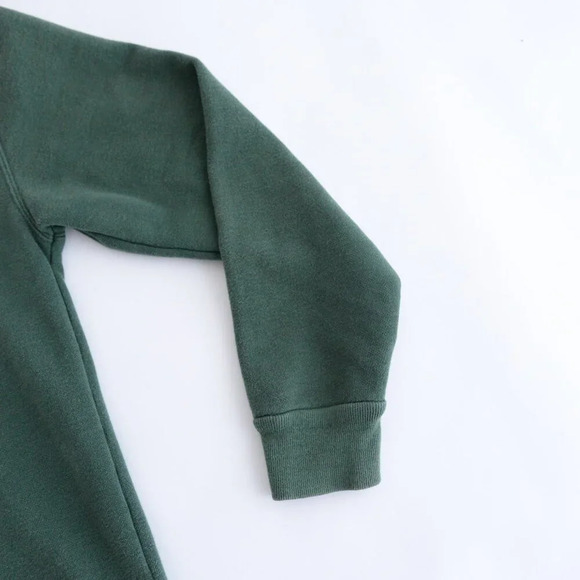 Vintage Croft And Barrow Green Embroidered Reindeer Festive Crewneck Sweater S - Picture 5 of 12